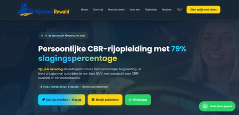 Rijschool Rewald - Rijschool website