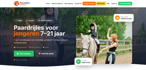 Paardrijles Zaanstad - Paardrijles website